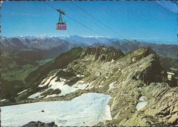 Säntis gegen Churfirsten und Glarneralpen Vorderseite