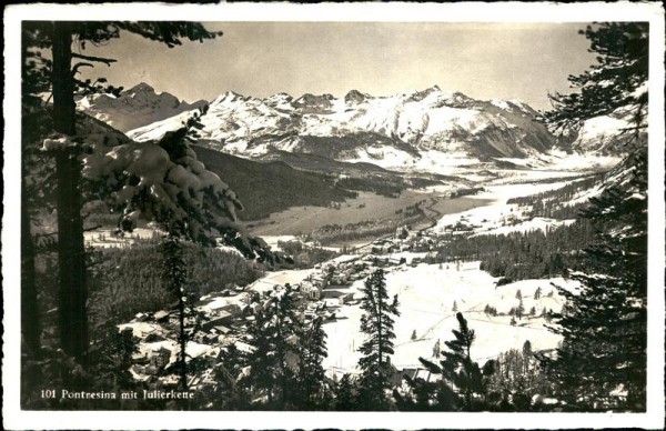 Pontresina mit Julierkette Vorderseite