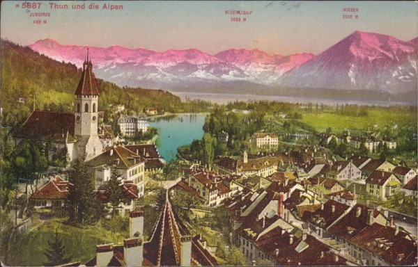 Thun und die Alpen
