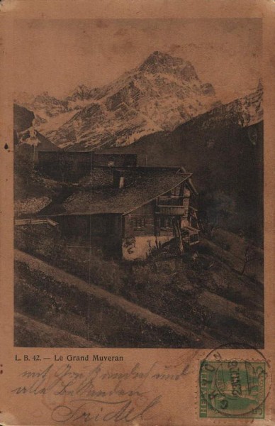 Le Grand Muveran. 1908 Vorderseite