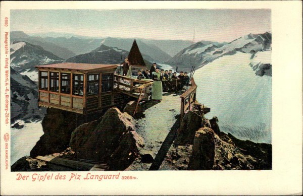 Der Gipfel des Piz Languard Vorderseite