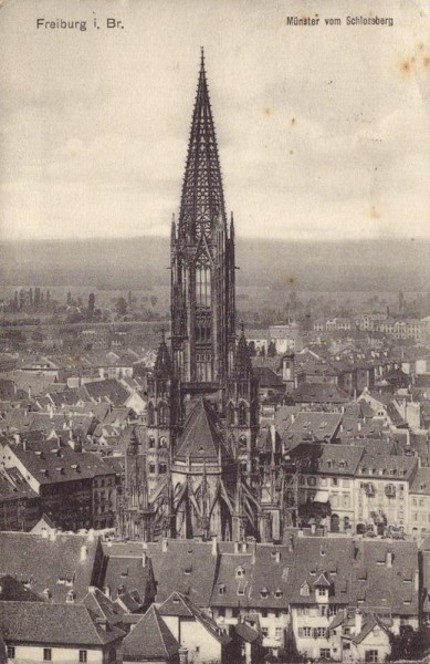 Freiburg - Münster vom Schlossberg Vorderseite