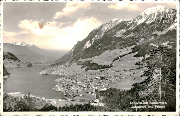 Lungern mit Lungernsee Vorderseite