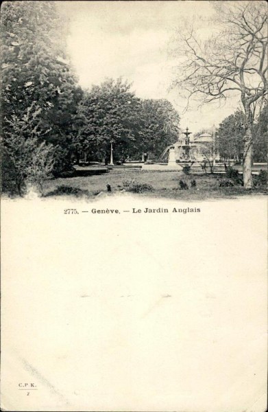 Genève - Le Jardin Anglais Vorderseite