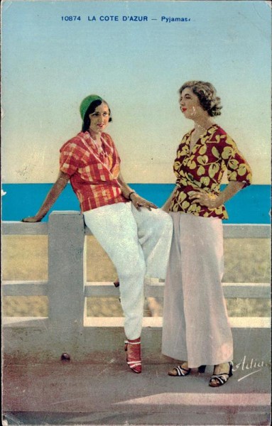 La Côte d'Azur, Pyjamas Vorderseite