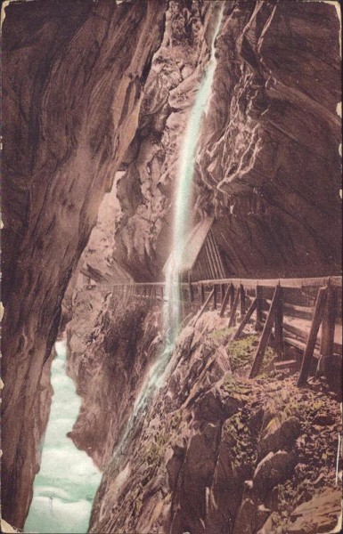 Taminaschlucht, Pfäfers Vorderseite