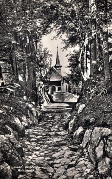 Küssnacht - Hohle Gasse und Tellskapelle. Vorderseite