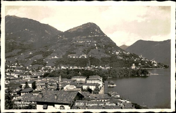 Lugano col Monte Bre. Vorderseite