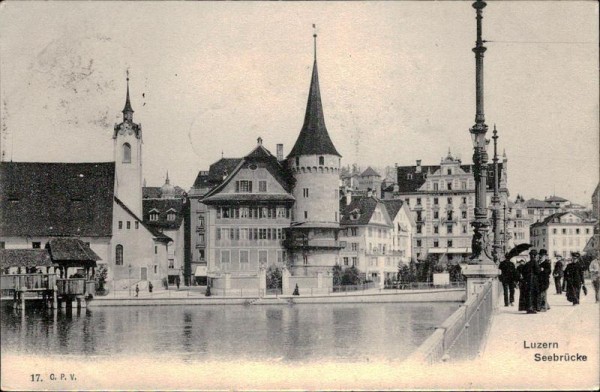 Luzern Seebrücke Vorderseite