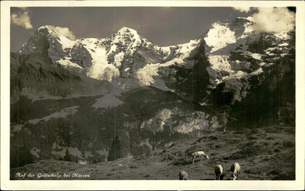 Auf der Grütschalp bei Mürren Vorderseite
