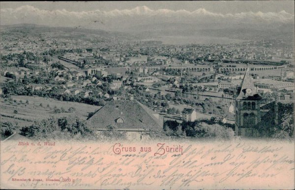 Gruss aus Zürich Vorderseite