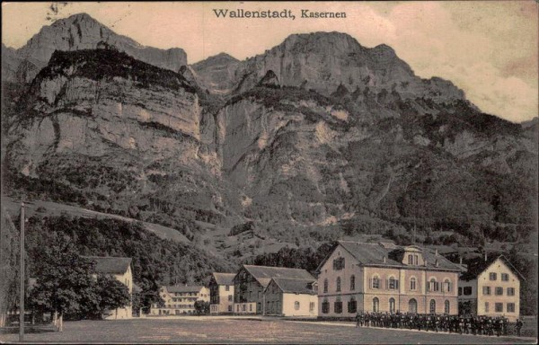 Walenstadt, Wallenstadt, Kasernen Vorderseite