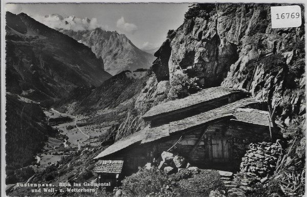 Sustenpass - Blick ins Gadmental