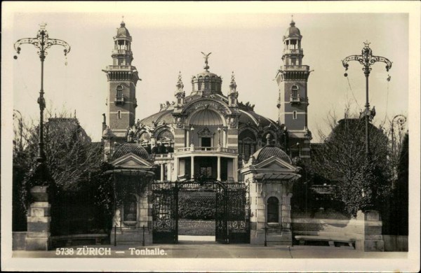 Zürich - Tonhalle. Vorderseite