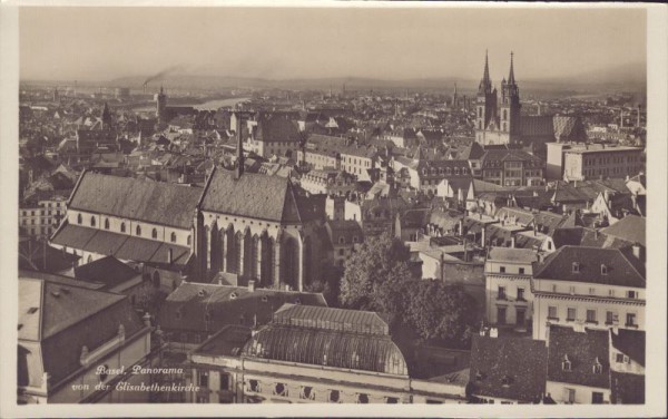 Basel, Panorama von der Elisabethenkirche