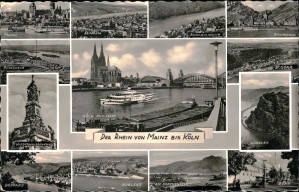 Der Rhein von Mainz bis Köln Vorderseite