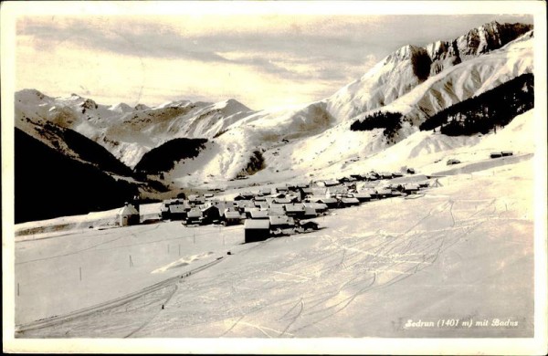 Sedrun mit Badus Vorderseite