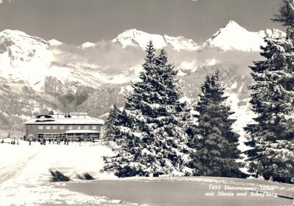 Unterwasser - Iltios mit Säntis und Schafberg Vorderseite