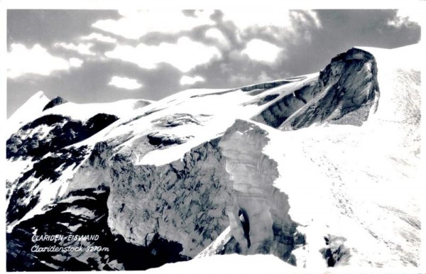 Clariden-Eiswand, Claridenstock Vorderseite