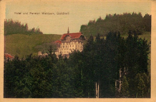 Hotel und pension Waldpark, Goldiwil Vorderseite