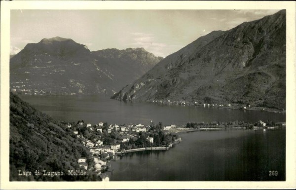 Lago di Lugano/Melide. Vorderseite