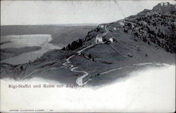 Rigi-Staffel und Kulm mit Zugersee Vorderseite