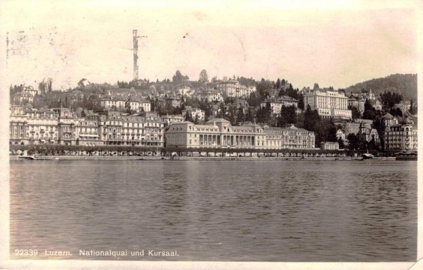 Luzern Nationalquai und Kursaal Vorderseite