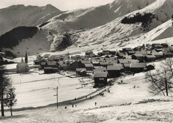 Sedrun gegen den Oberalp Vorderseite