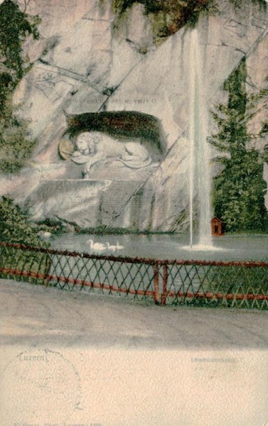 Löwendenkmal Luzern Vorderseite