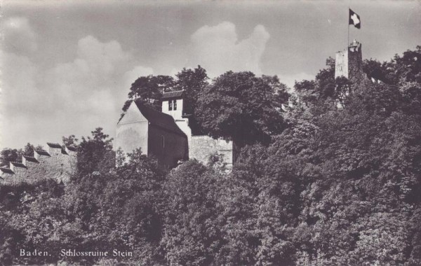 Baden, Schlossruine Stein
 Vorderseite