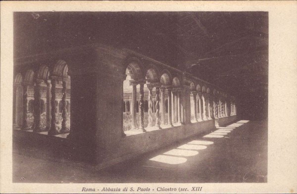 Roma, Abbazia di S. Paolo, Chiostro