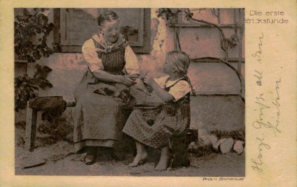 Die erste Strickstunde Vorderseite