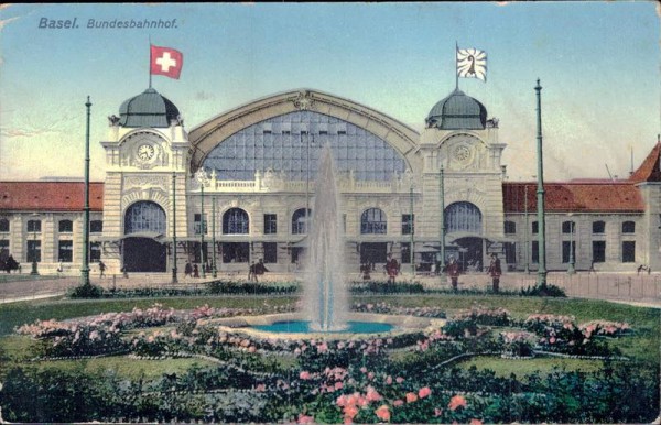 Basel - Bundesbahnhof Vorderseite