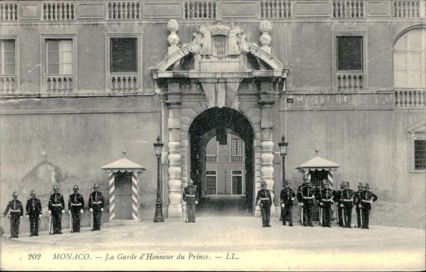 Monaco, La Garde d'Honneur du Prince Vorderseite