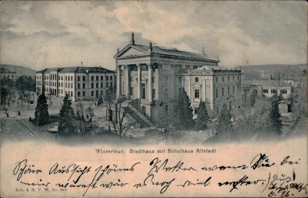 Winterthur/Stadthaus mit Schulhaus Altstadt Vorderseite