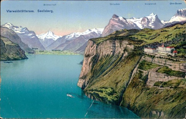 Vierwaldstättersee. Seelisberg Vorderseite
