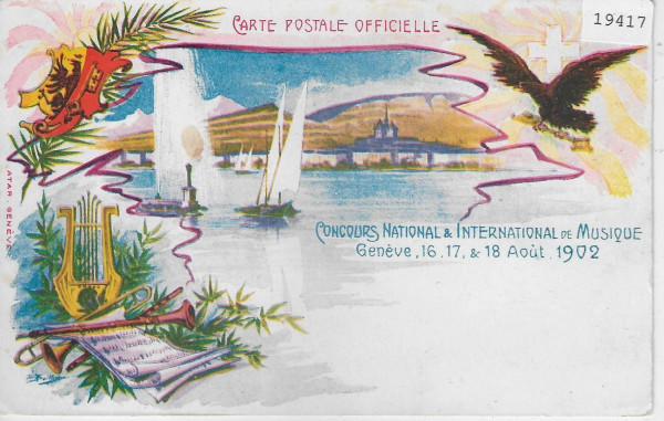 Concours National & International de Musique Geneve Aout 1902