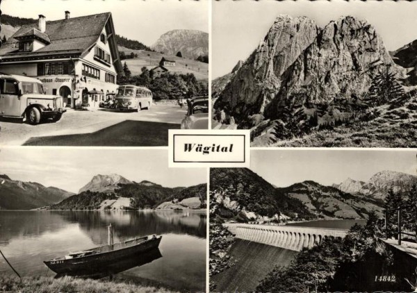 Wägital, Innerthal, Gasthaus Stausee Vorderseite