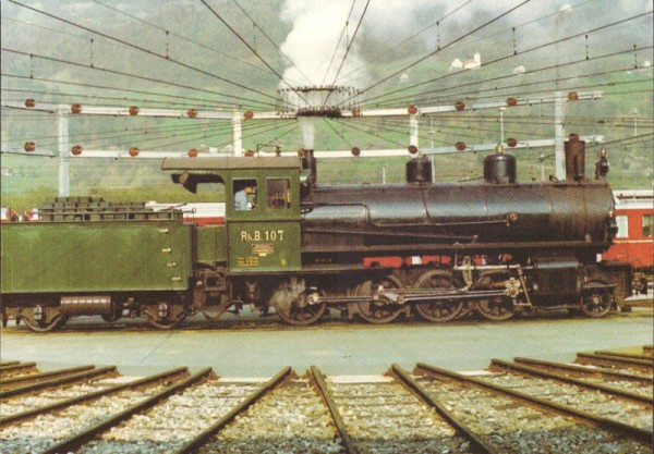 Dampflokomotive der Rhätischen Bahn