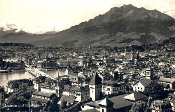 Luzern mit Pilatus Vorderseite