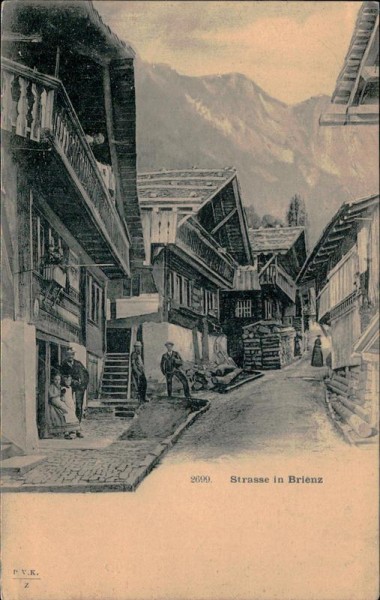 Strasse in Brienz Vorderseite