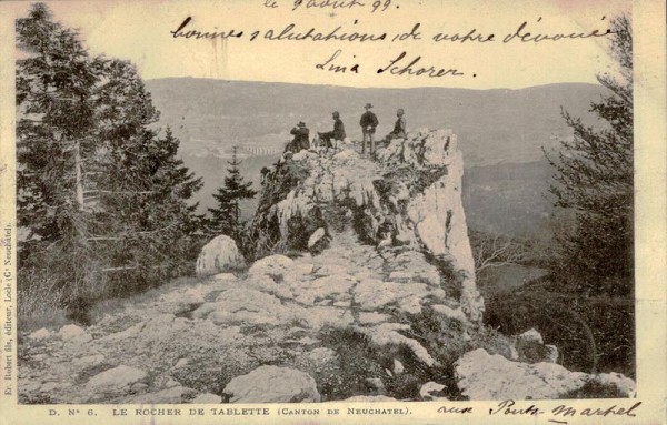 Le Rocher de Tablette Vorderseite