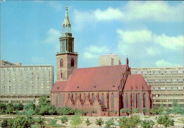 Berlin - Hauptstadt der DDR, Marienkirche Vorderseite