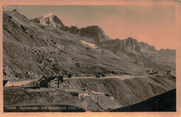 Furkahospiz und Galenstock Vorderseite