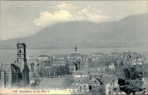 Neuchâtel, vu du Mail II Vorderseite