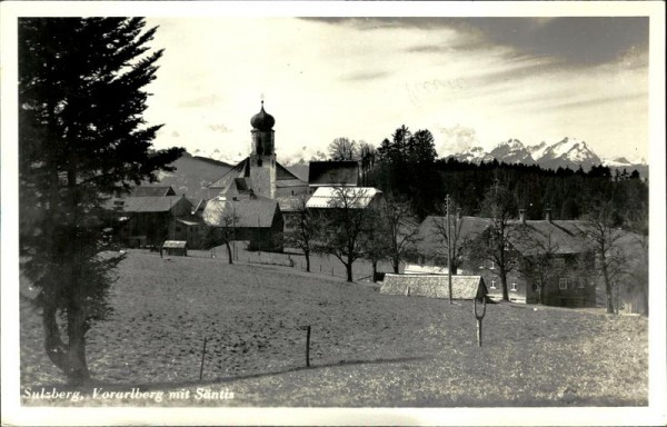 Sulzberg, Vorarlberg, mit Säntis Vorderseite