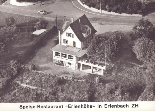 Speise-Restaurant "Erlenhöhe", Erlenbach ZH - Flugaufnahmen Vorderseite
