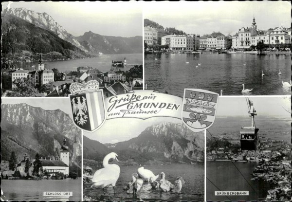Grüsse aus Gmunden am Traunsee. Vorderseite
