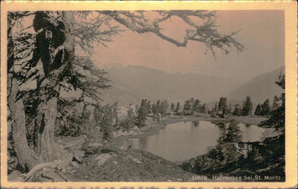 Hahnensee bei St. Moritz Vorderseite