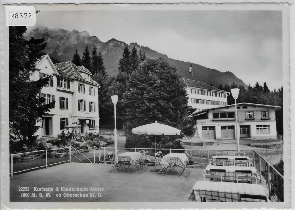 Kurhaus & Kinderheim Alvier ob Oberschan Terrasse